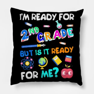 2nd Grade Back to School Second Grade 1st Day of School Tee Pillow