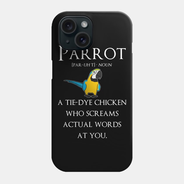 Parrot Definition Phone Case by Psitta