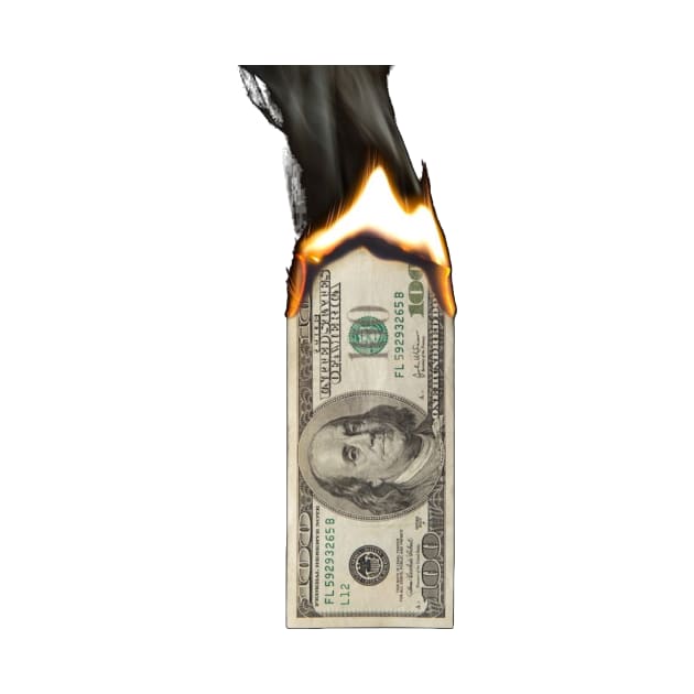 money burns USA by t-shiit