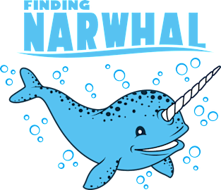 Finding Narwhal Ocean Not Dabbing Funny Parody Magnet