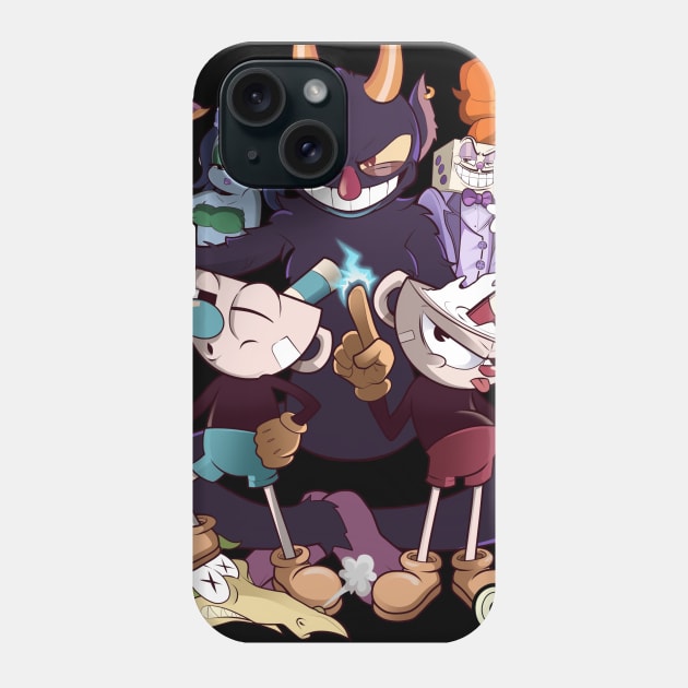 FIGHTING CUPS Phone Case by  THIS JUTSU