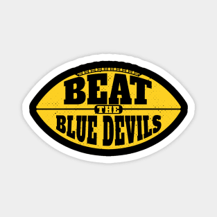 Beat the Blue Devils // Vintage Football Grunge Gameday Magnet