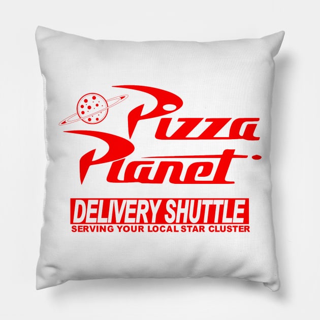 Pizza Planet Pillow by Heronemus13