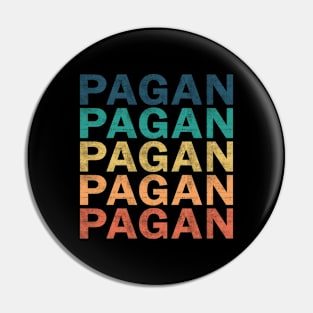 Pagan Name T Shirt - Pagan Vintage Retro Name Gift Item Tee Pin