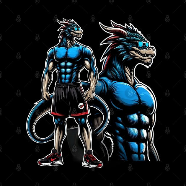 I'm Going To The Gym bodybuillding Gift, Motivation, Workout Gift,Dragon tato by Customo