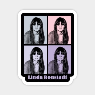 Linda Ronstadt 80s Pop Art Magnet