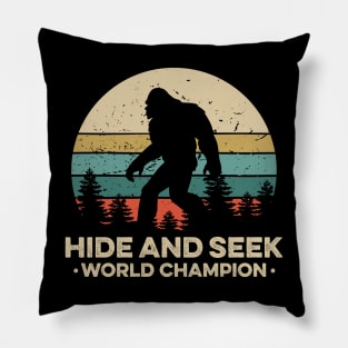 Vintage Undefeated Hide And Seek Champion Shirt Bigfoot 5 Pillow