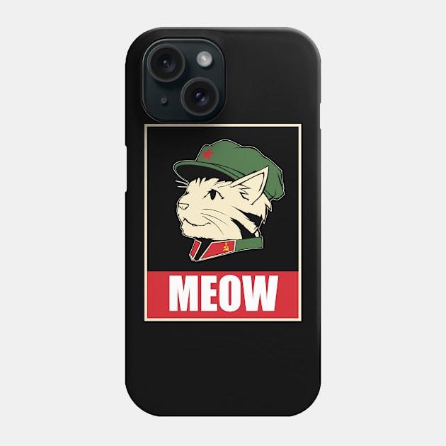 CCCP USSR Communist Russia Soviet Cat Phone Case by swissles