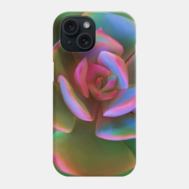 Pink Succulent Phone Case by artbysavi