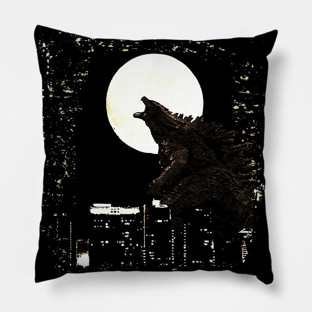 Godzilla T-Shirt Pillow by Lamink