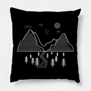 Mountain Scene Pillow