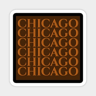 Chicago aesthetic retro Magnet