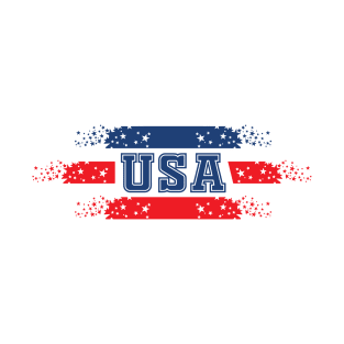 USA unique creative icon with US flag T-Shirt