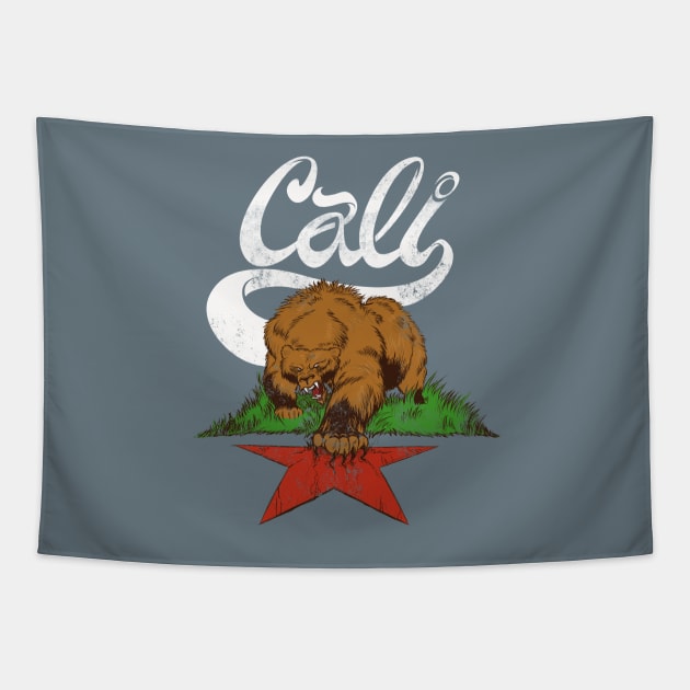 CALI BEAR Tapestry by Figzy