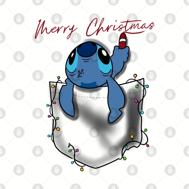 Cute Christmas Stitch by OktInk