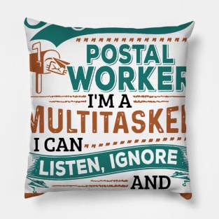 Retired Postal Worker Pillow