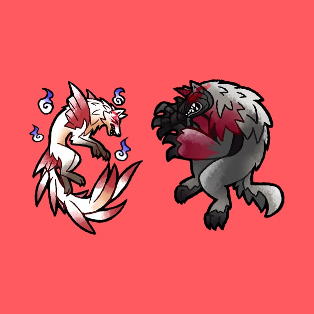 Nine Tails and Wolfssegner by PrinceofSpirits