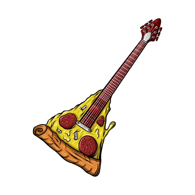 Pizza Guitar by Arjanaproject