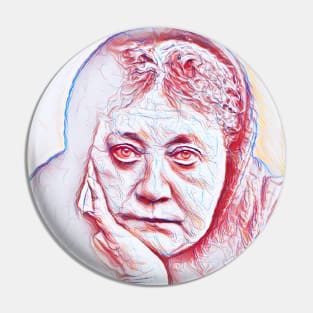 Helena Blavatsky Portrait | Helena Blavatsky Artwork | Line Art 2 Pin