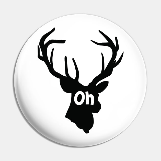 Oh deer Black Pin by Shyflyer