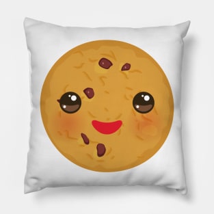 Chocolate chip cookie freshly baked (2) Pillow