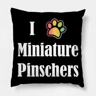 I Heart Miniature Pinschers | I Love Miniature Pinschers Pillow