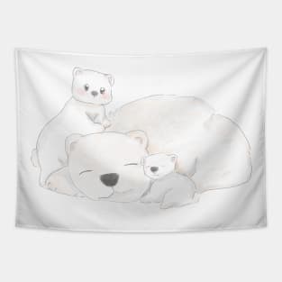 Baby Bear and Mommy Bear Tapestry