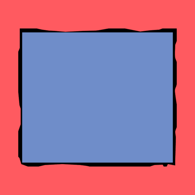 Blue square (Unique ART Style) by fsaaq2010@Gmail.com