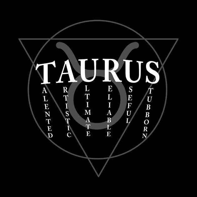 Taurus Sign by LetsBeginDesigns