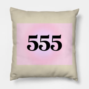 555 Angel Numbers Pillow