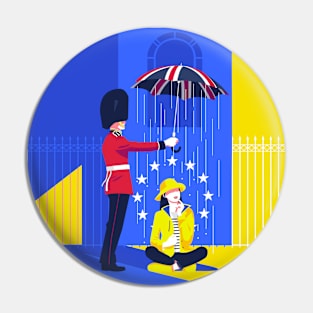 Brexit - night & day Pin