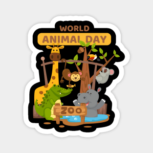 World animal day Magnet