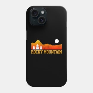 rocky mountain national park retro vintage mountains Phone Case