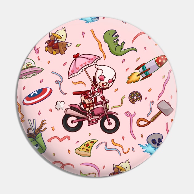 Gwenpool Party Pin by artsy_alice