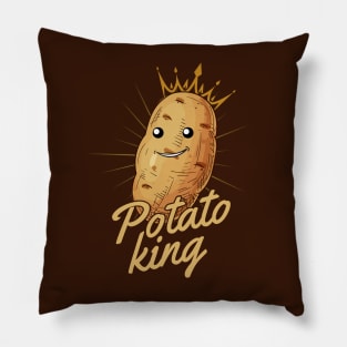 Big Potato King Vintage Potato Pillow