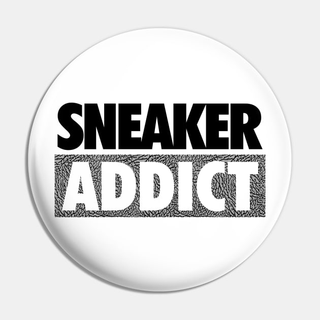 Sneaker Addict White Cement Pin by Tee4daily