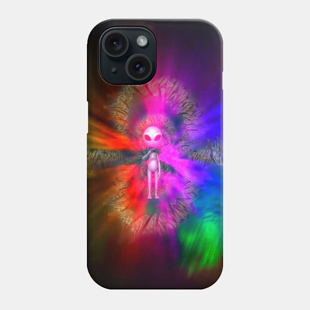 Alien Dna Fractal Phone Case by rolffimages