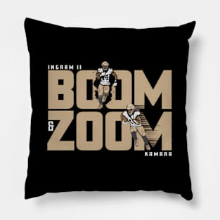 Alvin Kamara Mark Ingram Ii Boom And Zoom Pillow