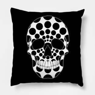 Two Tone Skull Pillow