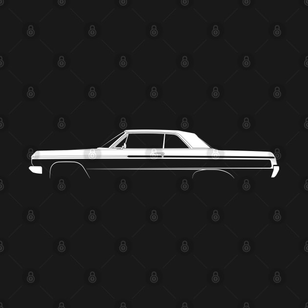 Chevrolet Impala SS (1964) Silhouette by Car-Silhouettes