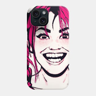 Wild Girl With Red Braids Phone Case