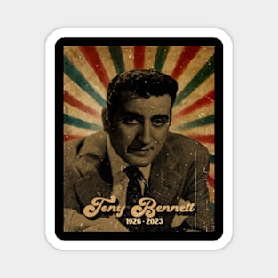 RIP Tony Bennett 1926 - 2023 // Photo Vintage Retro Look Fan Design Magnet