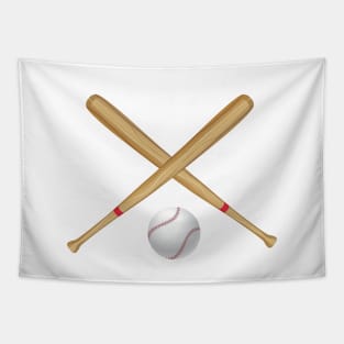 Baseball Bat and Ball Tapestry