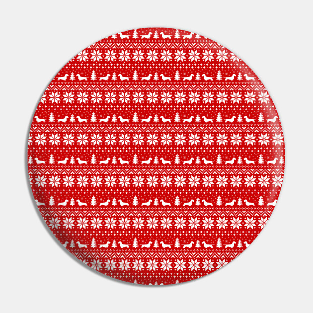 Wire Haired Dachshund Silhouettes Christmas Sweater Pattern Wire