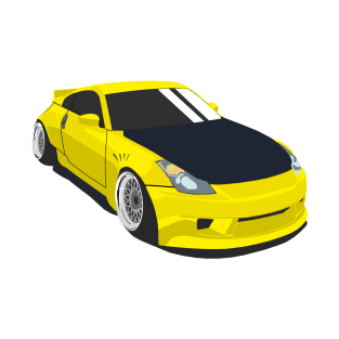 Yellow Nissan 350z T-Shirt