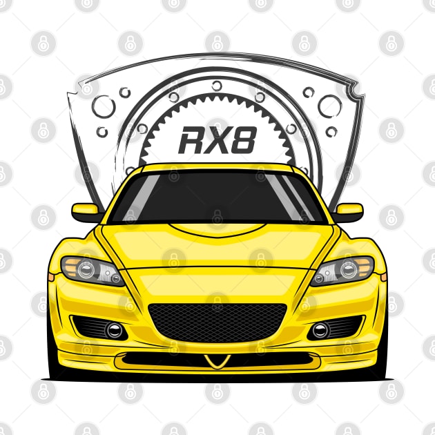 Yellow RX8 JDM by GoldenTuners