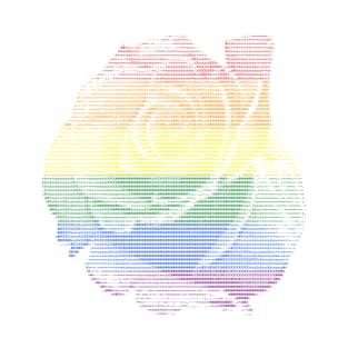 Pride ASCII Rainbow Light Color T-Shirt