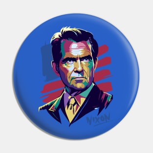 Richard Nixon Pop art Pin