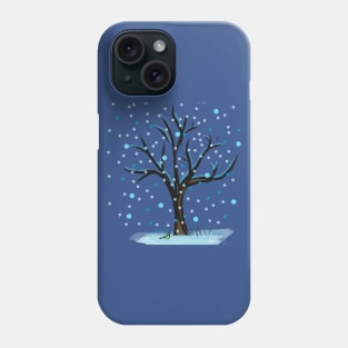 Merry Christmas Tree & Snow Phone Case