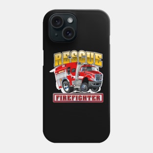 Cartoon Fire Truck Phone Case